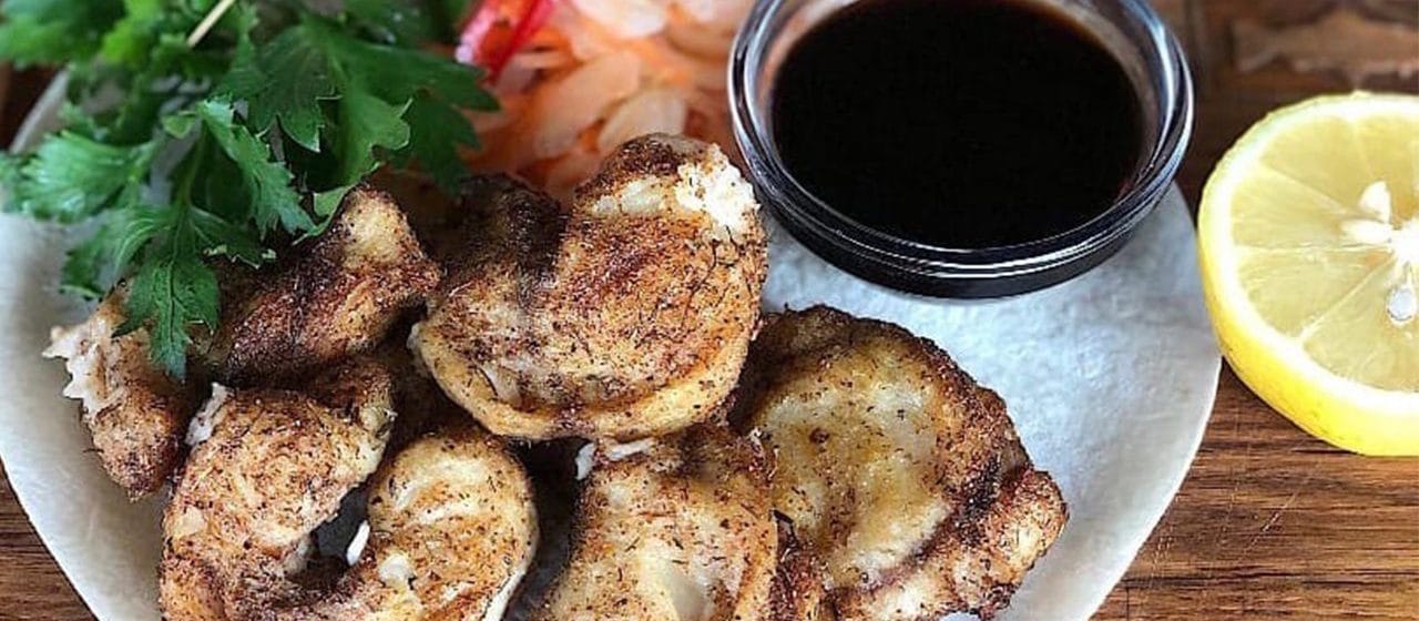 Шашлык из мраморного сома